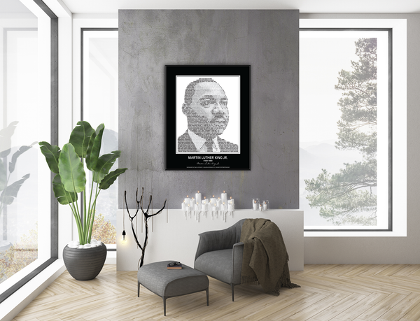 Original Martin Luther King Jr. Poster in his own words. Image made of MLK’s quotes!