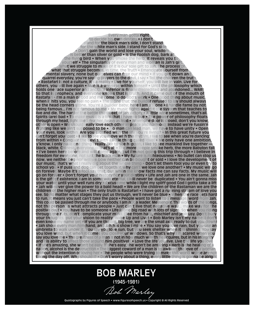 bob marley poster quotes