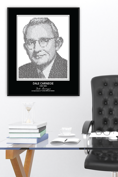 Original Dale Carnegie Poster in his own words. Image made of Dale Carnegie’s quotes!