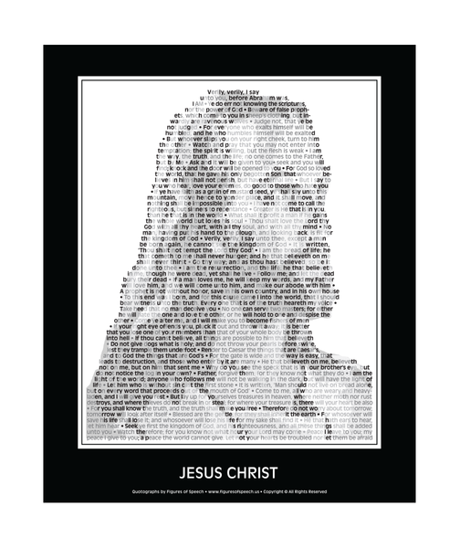 Original Jesus Christ Poster in his own words. Image made of Jesus’ teachings!